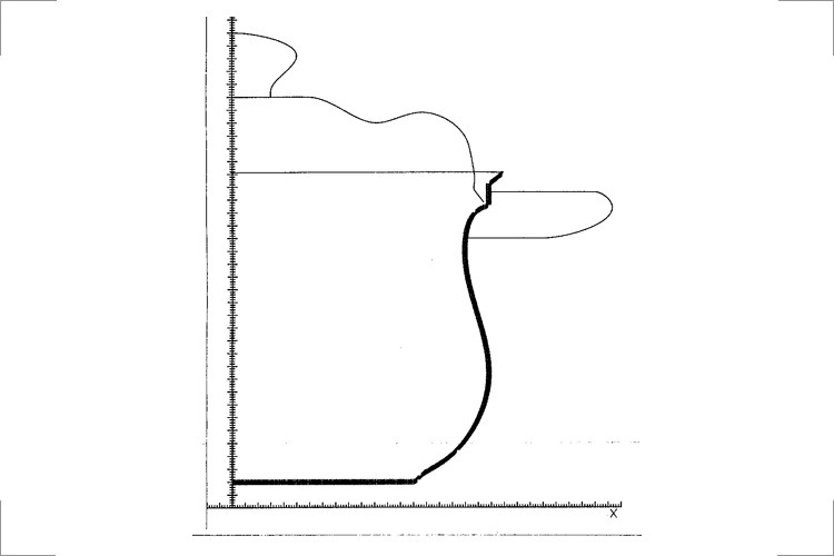 Emaille-Kochgeschirr mit unifizierter Randzone Erstes CAD-Projekt mit G. Steinbach (Mathematiker) Kombinat FORON 1982